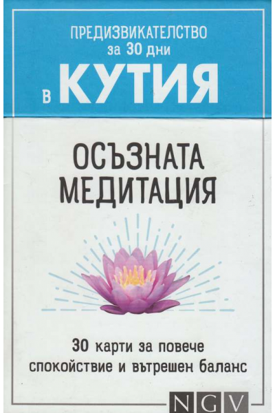Предизвикателство за 30 дни в кутия. Осъзната медитация