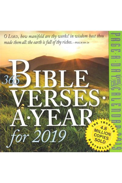 365 Bible Verses-A-Year Page-A-Day Calendar 2019